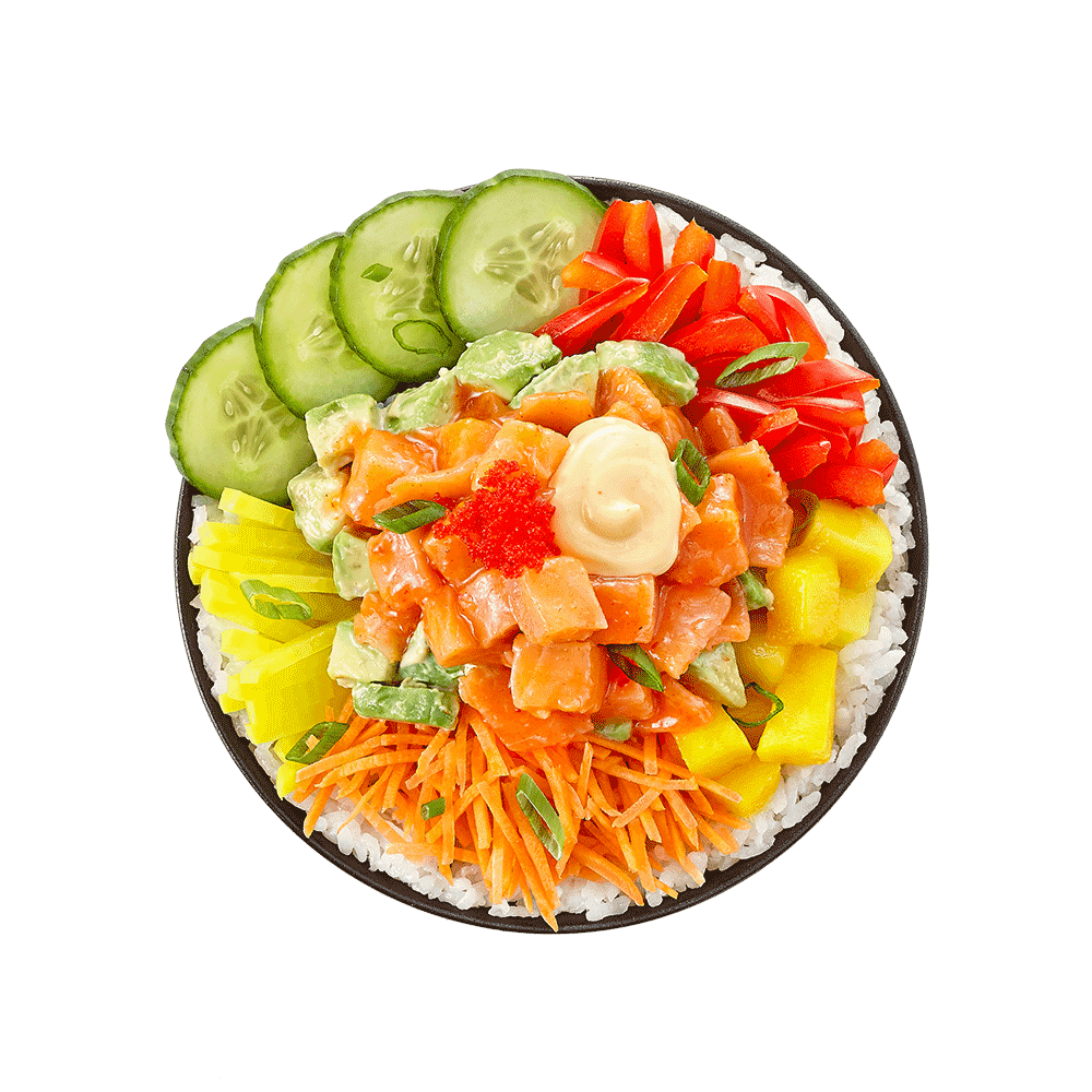 poke bowl deux saumons