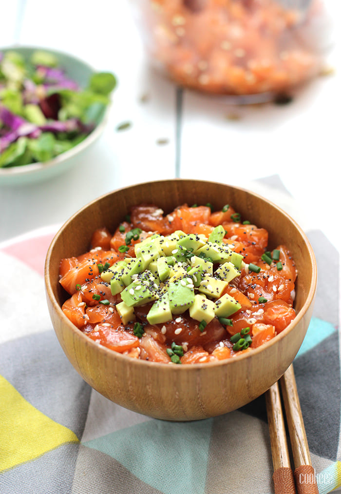Un chirashi au saumon
