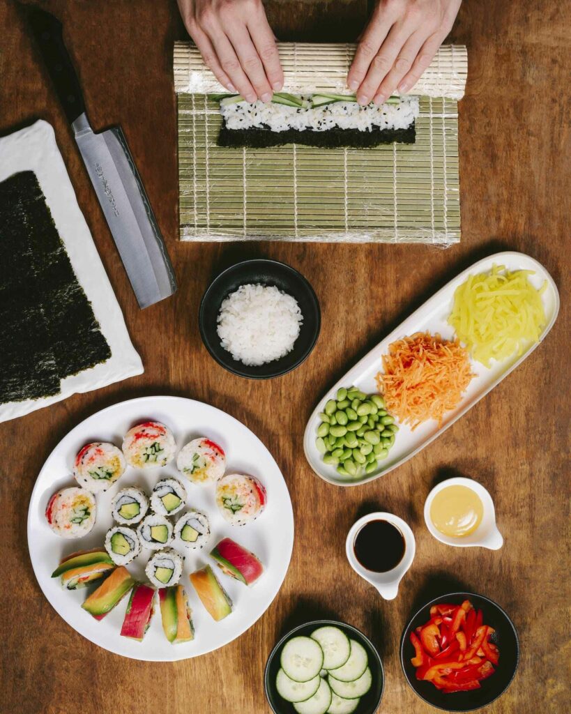 quantité pour des sushis maison